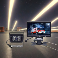 Moniteur de caméra de recul HAOXING 7 pouces HD couleur TFT LCD multi-positions avec vision nocturne, capteur CCD, 12-24V, garantie 1 an, 5W