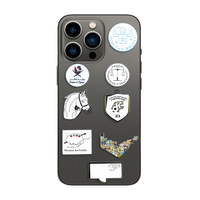 Accessoire de coque de téléphone anime personnalisable en alliage plaqué or, badge 2D 3D, logo de pays Oman Arabie Saoudite, lettres mode ange