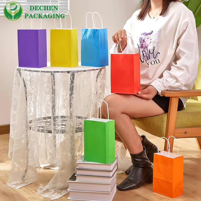 Sacs de transport pliables à poignée en papier pour un rangement facile