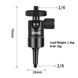 Mini rotules de haute qualité adaptateur de rotule à 14 filets convertir la vis pour trépied monopode rotule