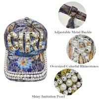 Sombreros de Sol para Mujer con Pedrería, Protección UV, Gorra de Béisbol Brillante Decorada, Gorras para Espectáculos de Danza, Gorras con Personalidad, Gorra de Hip Hop para Calle y Aire Libre