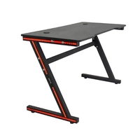 Table de jeu ergonomique en forme de Z Offre Spéciale d'usine PC de table en verre Bureaux de jeu d'ordinateur
