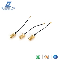 Conector hembra impermeable RP SMA Cable de terminal U.FL con tipo de conector coaxial RF