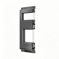 Fenêtre à battant insonorisée en aluminium à double vitrage trempé résistant à l'eau, ouverture vers l'intérieur, pour salle de bain moderne