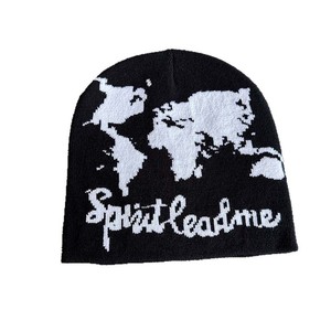 หมวกไหมพรมถักลายตัวอักษรอะคริลิคสำหรับฤดูหนาว <span class=keywords><strong>ขาย</strong></span>ส่ง หมวกบีนนี่ถักลายเคเบิ้ลสำหรับผู้ชาย - Product Image 2