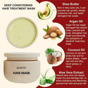 Crème capillaire réparatrice et hydratante sans rinçage au collagène et à la kératine, à l'huile d'argan biologique, pour <span class=keywords><strong>cheveux</strong></span> <span class=keywords><strong>crépus</strong></span> 4C/3C, pour femmes africaines - Product Image 6