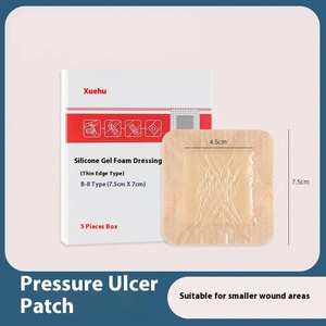 Apósito de gel de silicona en forma de corazón grande Parche autoadhesivo para aliviar la presión de las <span class=keywords><strong>heridas</strong></span> para el apósito de prevención de úlceras - Product Image 3