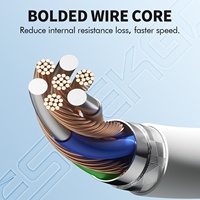 Cable de Datos USB a Tipo-C ESEEKGO G-12A de 60W y 3.3 Pies, Carga Rápida para Computadora y Auriculares, Ligero y con Compatibilidad Universal
