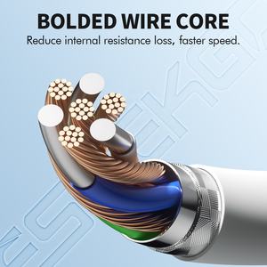 Câble de données USB vers Type-C ESEEKGO G-12A 60W G-12A 3,3 pieds, charge rapide pour ordinateur, écouteurs, léger, compatibilité universelle - Product Image 6