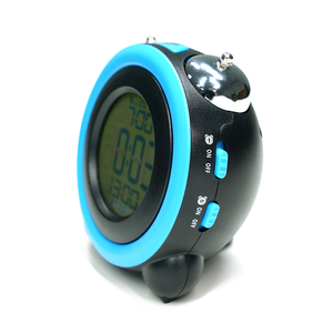 KH-CL041 12 Inch Hai Báo Động Trẻ Em Ngủ Huấn Luyện Viên <span class=keywords><strong>LCD</strong></span> Kỹ Thuật Số Snooze Điện Tử Twin Chuông Bảng Đồng Hồ - Product Image 2