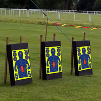 Cibles de tir personnalisées de toutes tailles, cibles de tir en papier, silhouette réactive, cible de tir éclaboussante pour l'entraînement au tir en intérieur et en extérieur