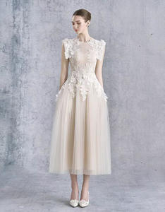 Nouvelle arrivée 2026 : <span class=keywords><strong>Robe</strong></span> en dentelle et crochet de style princesse avec une taille cintrée. - Product Image 1