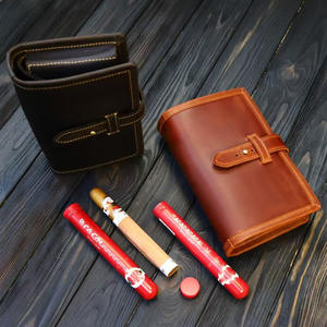 Estuche para Cigarros de Cuero PU Personalizado con Diseño de Patrón y Técnica de <span class=keywords><strong>Lacer</strong></span>, Accesorio de Viaje y Regalo de Navidad para Hombre - Product Image 4