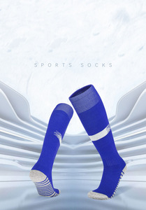 Nouveautés 2026 Chaussettes antidérapantes montantes en tissu polyester-coton pour le jogging et les activités <span class=keywords><strong>de</strong></span> plein air, couleur orange, pour le football, cadeau pour homme, articles en gros - Product Image 6