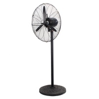 Ventilateur sur pied industriel et commercial de 30 pouces, 750 mm, électrique, en métal, pour extérieur, haute vitesse, puissant, 3 vitesses, oscillant, pour usage domestique