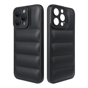 Téléphone portable de marque personnalisée <span class=keywords><strong>North</strong></span> <span class=keywords><strong>Face</strong></span> Designer de luxe Veste en duvet Caméra rembourrée Étui de protection pour téléphone portable pour iPhone - Product Image 1