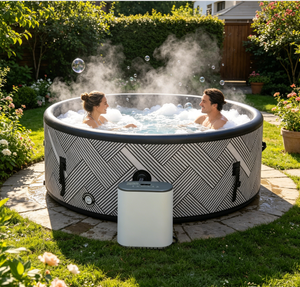 Material resistente al frío para <span class=keywords><strong>spa</strong></span> calefactable de invierno, para jardín y césped verde, apto para usuarios al aire libre durante todo el año. - Product Image 1