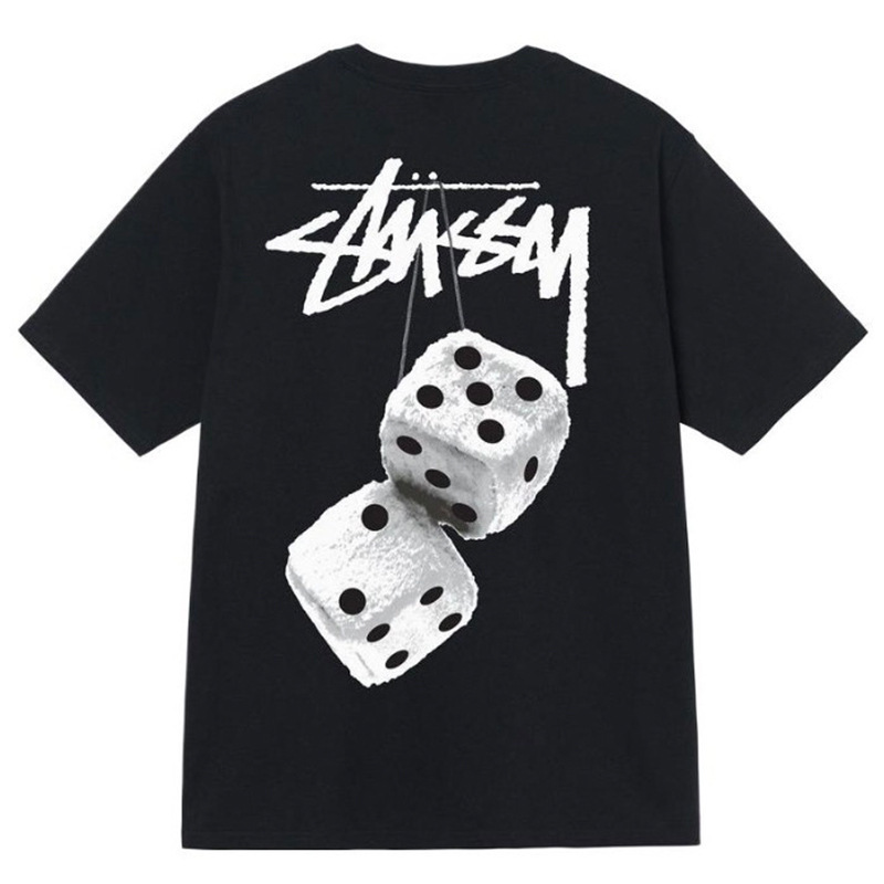 Camiseta Con Estampado De Dados – Ligera Y Clásica Con Mangas De Doble Puntada Para Uso Diario