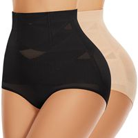 Culotte Gainante Invisible en Dentelle Respirante à Maille Transparente pour Femme, Minceur Ventre Plat Post-Accouchement