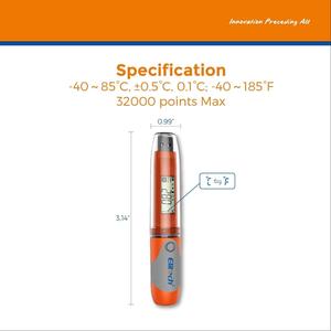 HEDAO RC-51 Digital <b>Temperature</b> <b>Data</b> <b>Logger</b> with LCD Display Alarm USB Reusable 32000 Points Polycarbonate Material - Product Image 5