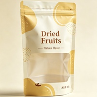 Sacs à fermeture éclair personnalisés en plastique pour emballage de snacks, fruits secs et aliments secs, vente en gros