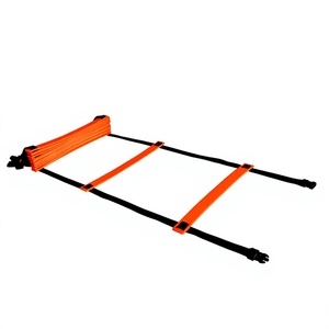Escalera de Agilidad Ajustable de Madera Premium para Entrenamiento de Fútbol, Escalera de Velocidad de Madera Resistente para Ejercicios de Fútbol y Fitness - Product Image 1