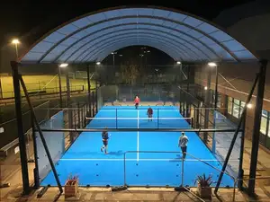 WPT padrão panorâmico Padel Courts relva artificial cana de padel tribunal panorâmica