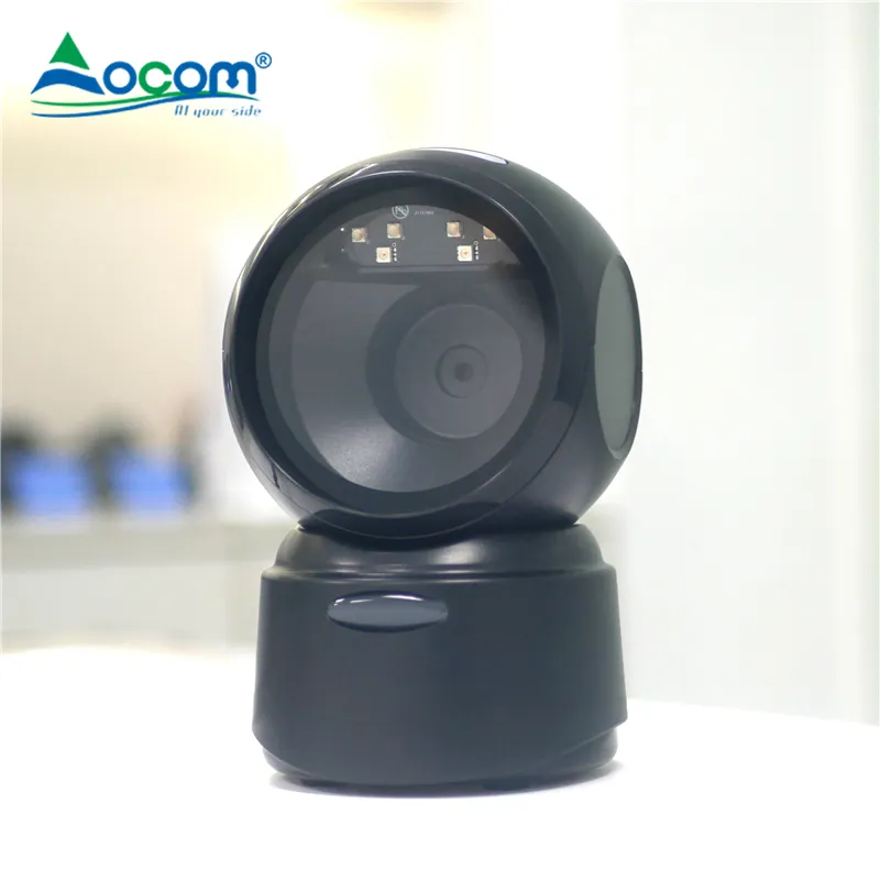 OCOM OCBS-T218 Настольный 4Mil 2D всенаправленная Cmos Сканер Штрих-кодов Сканер штрих-кодов 1D 2D сканер штрих-кода для супермаркета