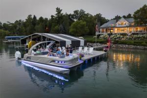 2024 <span class=keywords><strong>bateau</strong></span> ponton de fête en aluminium de luxe à <span class=keywords><strong>vendre</strong></span> Yacht familial pour la pêche Sports moteur hors-bord exécution soudée - Product Image 3