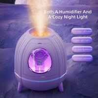 Humidificateur USB de bureau en forme de capsule, diffuseur d'aromathérapie compact et portable, éclairage ambiant, fonction de minuterie, utilisation domestique
