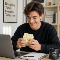 Jouet géant transparent en forme de fromage, rempli de vaseline, doux et amusant, sans remontée, pour le plaisir sensoriel, idéal pour les fêtes