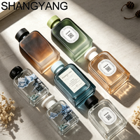 Diffuseur de parfum en verre minimaliste de luxe 200 ml pour aromathérapie, décoration d'intérieur, bouteille vide, couleurs personnalisées