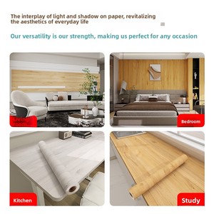 Papel Tapiz Autoadhesivo de PVC con Textura de Madera Artificial de Alta Calidad, Adhesivos para Renovación de Mesas, Impermeables y Resistentes a la Humedad, para Muebles - Product Image 5
