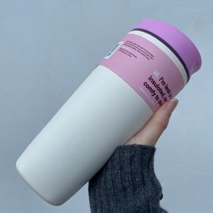 Nuovo Arrivo: Tazza <span class=keywords><strong>da</strong></span> <span class=keywords><strong>Caffè</strong></span> in Acciaio Inox a Doppia Parete <span class=keywords><strong>da</strong></span> 20oz, Tumbler Isolato Antigoccia <span class=keywords><strong>con</strong></span> Coperchio Scorrevole per Auto - Product Image 4