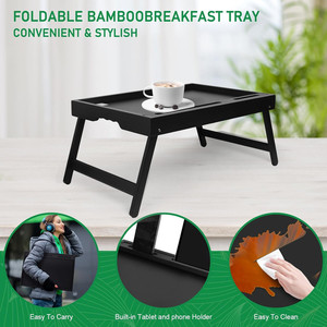 Support de téléphone <span class=keywords><strong>pour</strong></span> tablette Table de petit-déjeuner <span class=keywords><strong>pliable</strong></span> en bambou <span class=keywords><strong>Plateau</strong></span> de lit réglable <span class=keywords><strong>pour</strong></span> <span class=keywords><strong>ordinateur</strong></span> portable avec pieds - Product Image 3