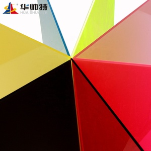 Huashuaite bán buôn nguyên liệu tùy chỉnh màu sắc thẻ nhựa óng ánh 2mm 18mm màu pastel tấm <span class=keywords><strong>Acrylic</strong></span> - Product Image 4