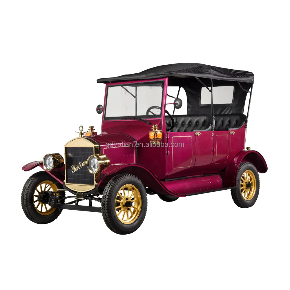 Estilo retro sem teto clássico venda do carro vintage dc conversor modelo t golf carrinho para departamentos governamentais com Depósito