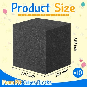 Bloques <span class=keywords><strong>de</strong></span> Espuma WOXIN para Fosas <span class=keywords><strong>de</strong></span> Salto, Bloques <span class=keywords><strong>de</strong></span> Acolchado para Trampolín, Gimnasia, Parkour, Pistas <span class=keywords><strong>de</strong></span> Trampolín, Arenas <span class=keywords><strong>de</strong></span> BMX, Color Gris Carbón - Product Image 3