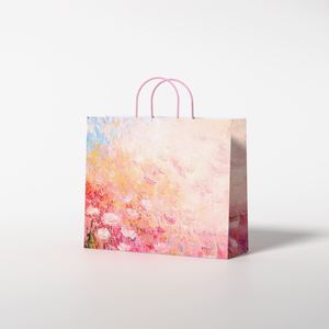Bolsas de Papel Kraft Biodegradables con Asas Retorcidas, Embalaje Artesanal de Lujo, Logotipo Personalizado para Compras en Supermercados, Color Personalizado - Product Image 3