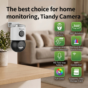 Tiandy CCTV <b>Camera</b> 6MP IR range up to 50m 2-way talk Smart tracking Dual-light Tiandy 4G PT <b>Camera</b> - Product Image 5