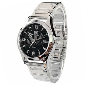 Montre-bracelet pour homme en acier inoxydable haut de gamme avec calendrier élégant, mouvement à quartz, étanche. - Product Image 4
