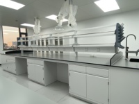 Table de laboratoire en plastique médical pharmaceutique, table de travail en métal, mobilier de laboratoire universitaire