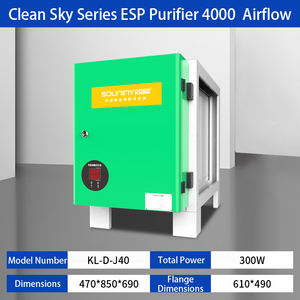 وحدة تصفية غازات المطبخ التجارية من الفولاذ المقاوم للصدأ من SOUNINY، مرسب كهروستاتيكي للمطاعم والفنادق - Product Image 4