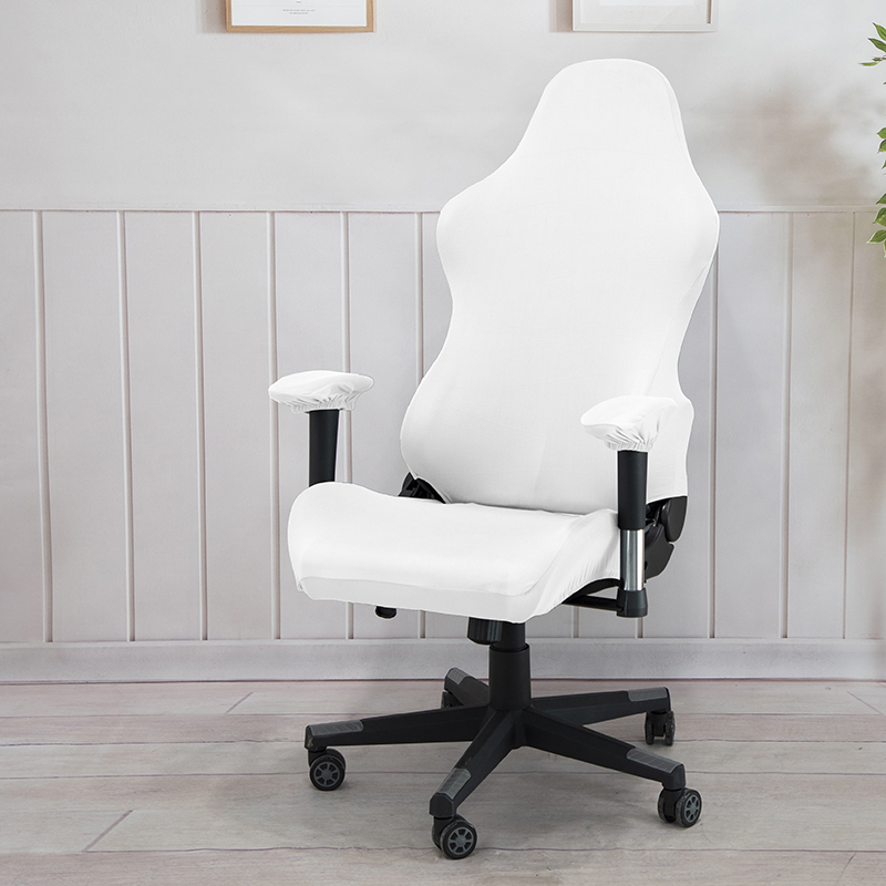 Высокоэластичный однотонный чехол для игрового кресла