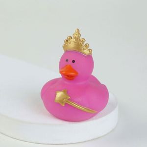 Plastic Children's Toy Squeeze-Sounding Dabbling <b>Bath</b> <b>Doll</b> Environmentally Friendly Chewable Queen Duck Floating - Product Image 4