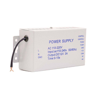 Nouvelle alimentation pour système de contrôle d'accès de serrure de porte, interrupteur 110-240V vers DC 12V 3A, alimentation temporisée
