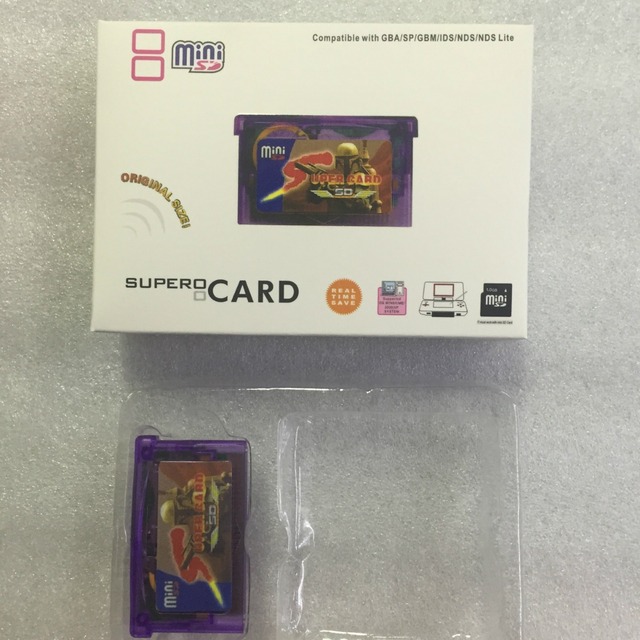 Pocket Game Card Instant Game Loads SuperCard for SP GBM IDSNDS LitePlug Play 2GB SUPERCARD MINI SC Plastic ABS Cartridge