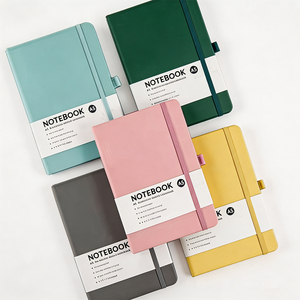 Premium Quality A5 Hardcover Notebook PU Cover Elastic Closure Sewing Binding Digital Printing - Product Image 4
