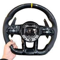 Volant en fibre de carbone pour Mercedes Benz W204 W205 W213 W222 A45 E63 GLE GLS AMG GT C63, très demandé
