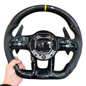 Volante de Fibra de Carbono para <span class=keywords><strong>Mercedes</strong></span> <span class=keywords><strong>Benz</strong></span> W204 W205 W213 W222 A45 E63 GLE GLS AMG GT C63, Gran Venta - Product Image 1